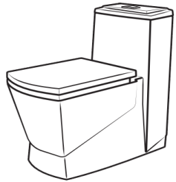 توالت فرنگی یک تکه